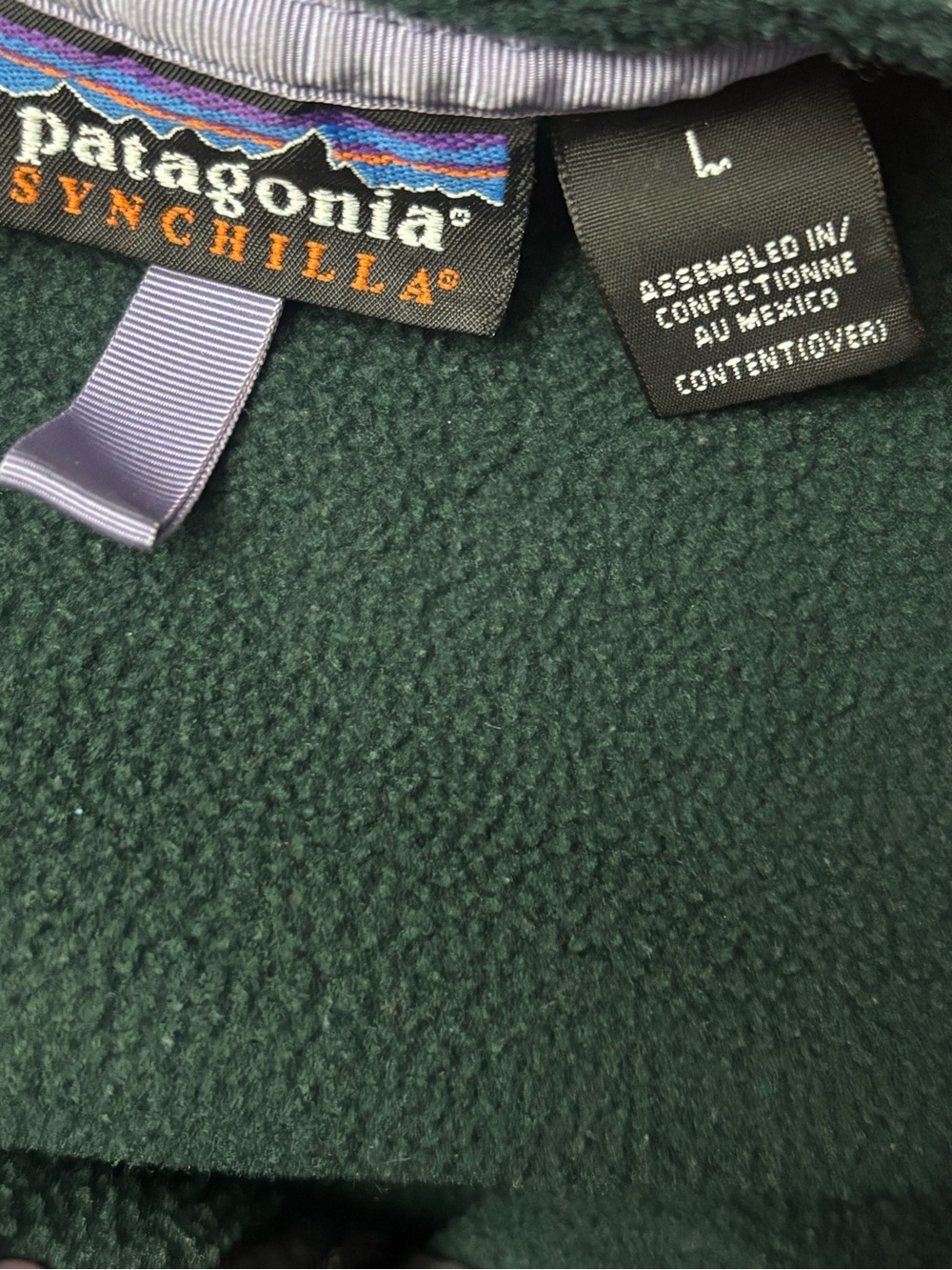 Patagonia Dark Green Synchilla Fleece - Picture 2 of 3